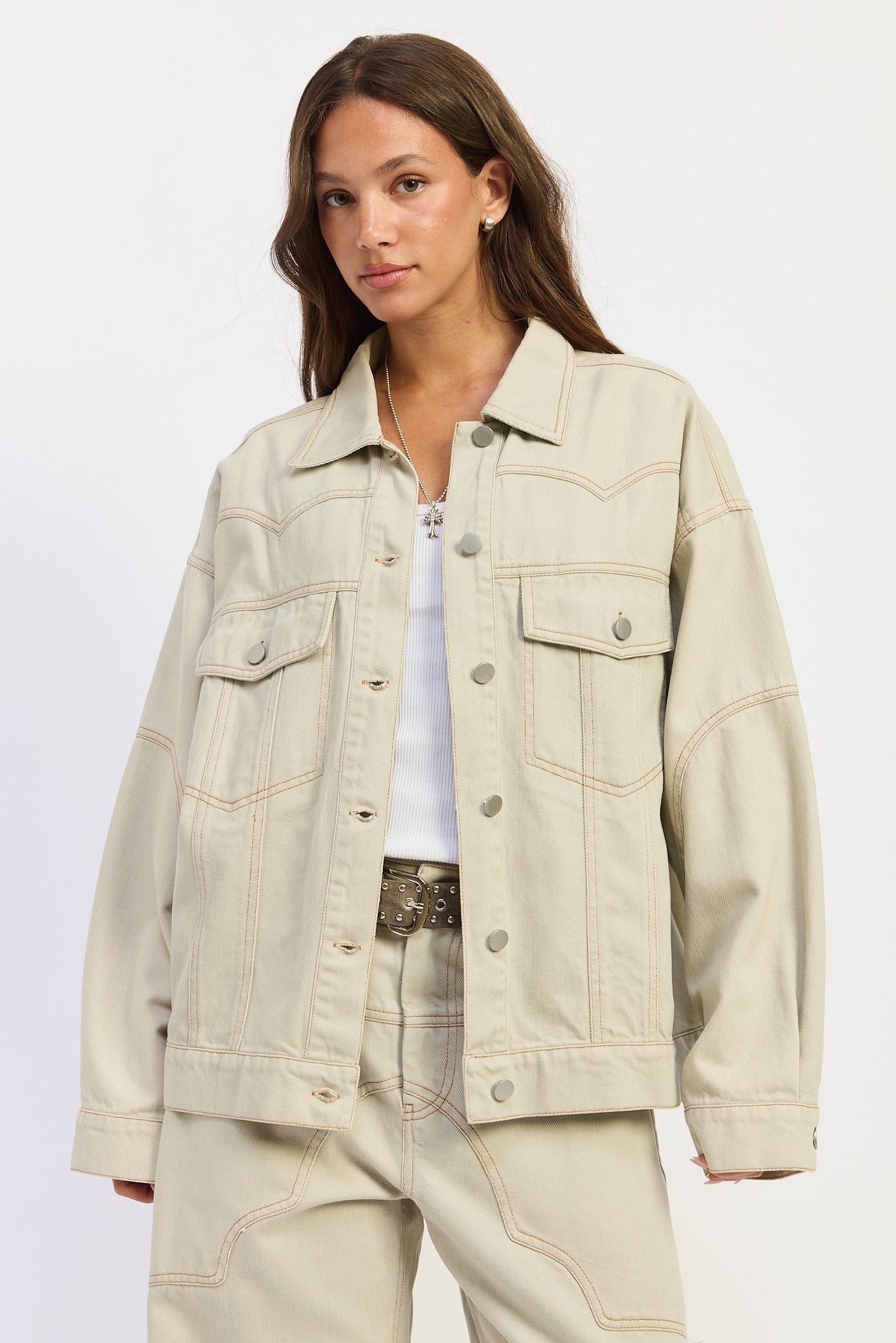 Emory Park | Zofia Oversized Twill Jacket