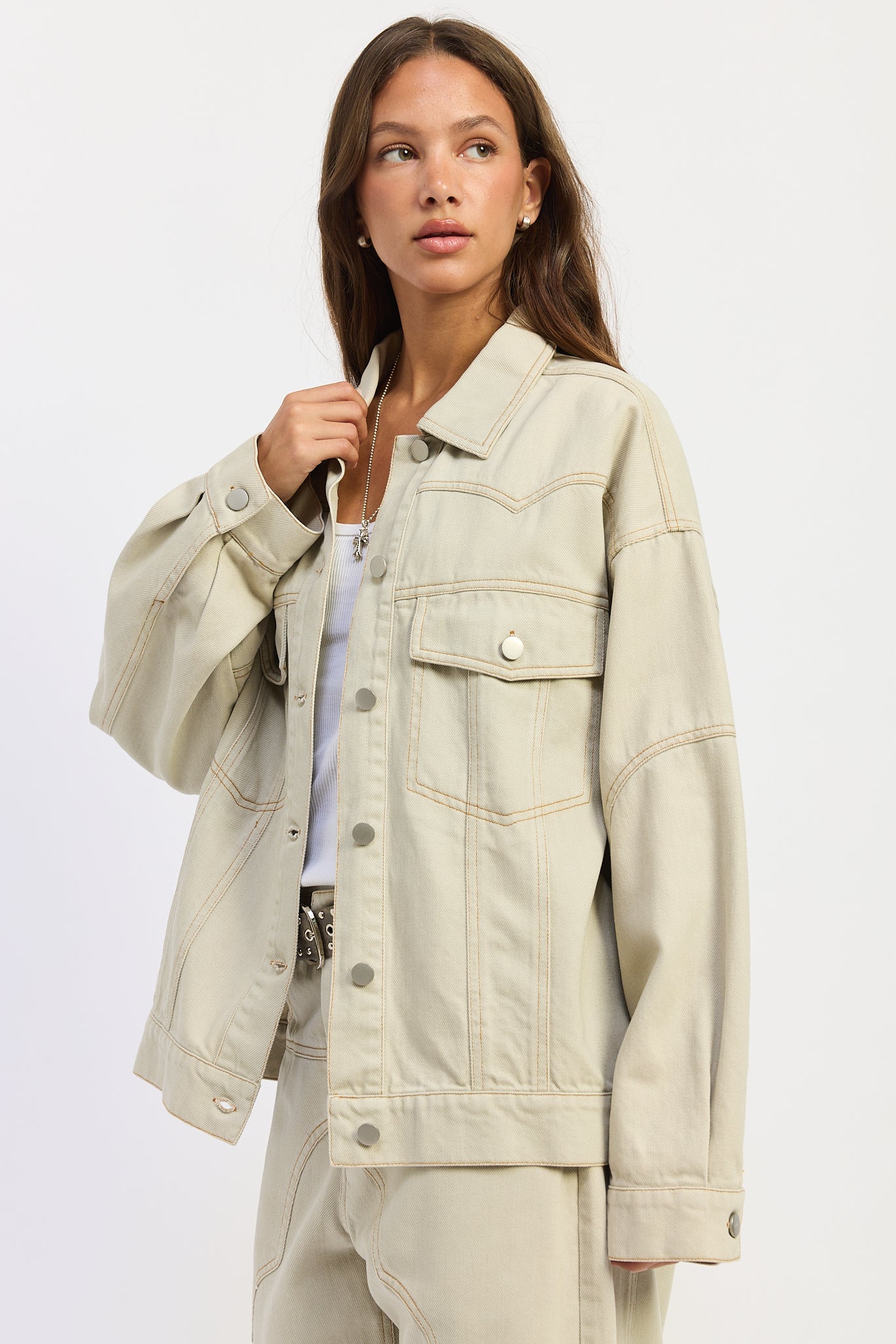 Emory Park | Zofia Oversized Twill Jacket