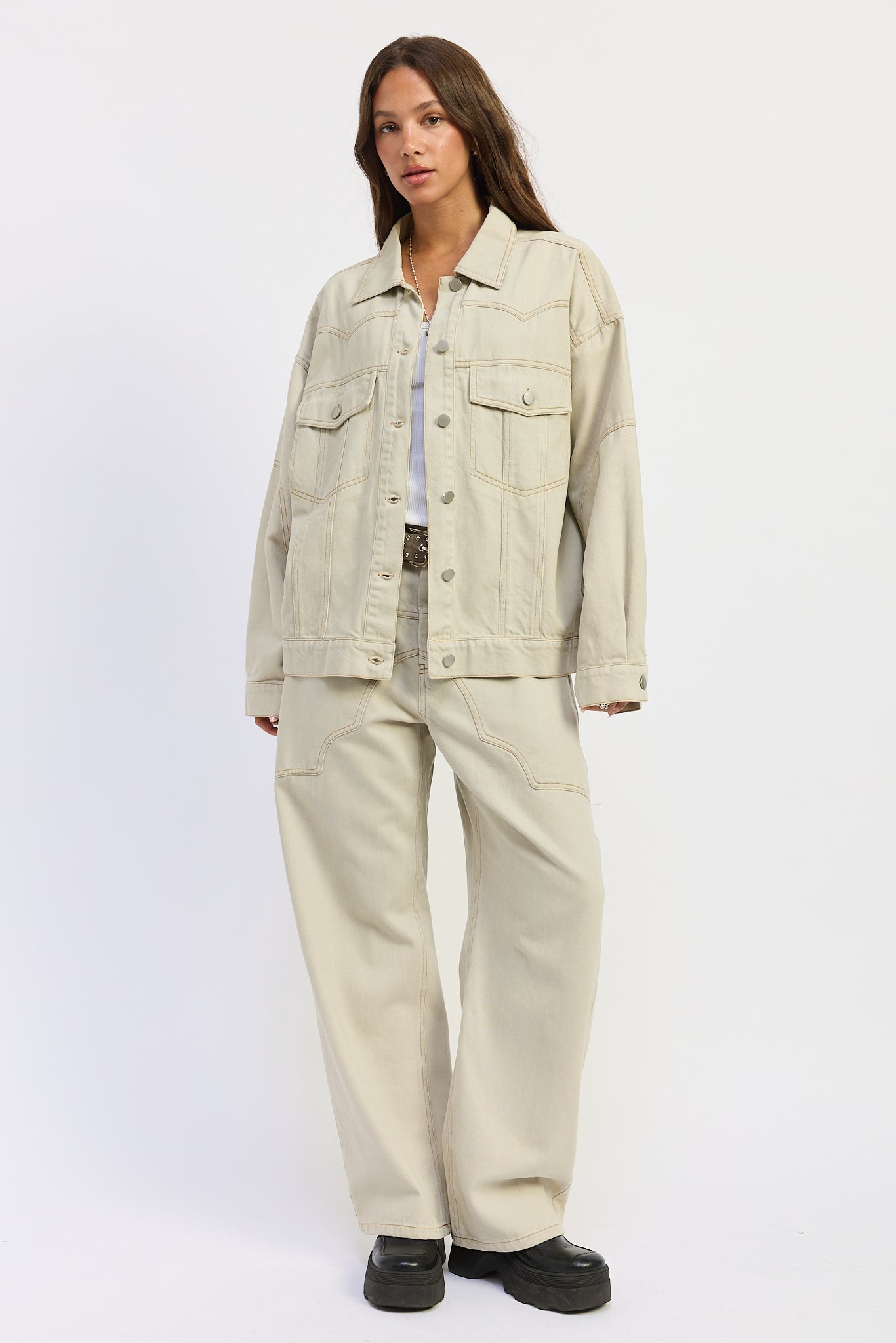 Emory Park | Zofia Oversized Twill Jacket