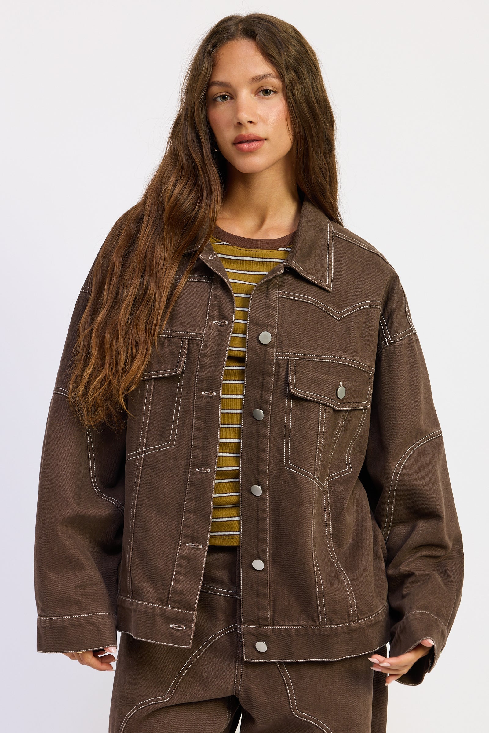 Emory Park | Zofia Oversized Twill Jacket