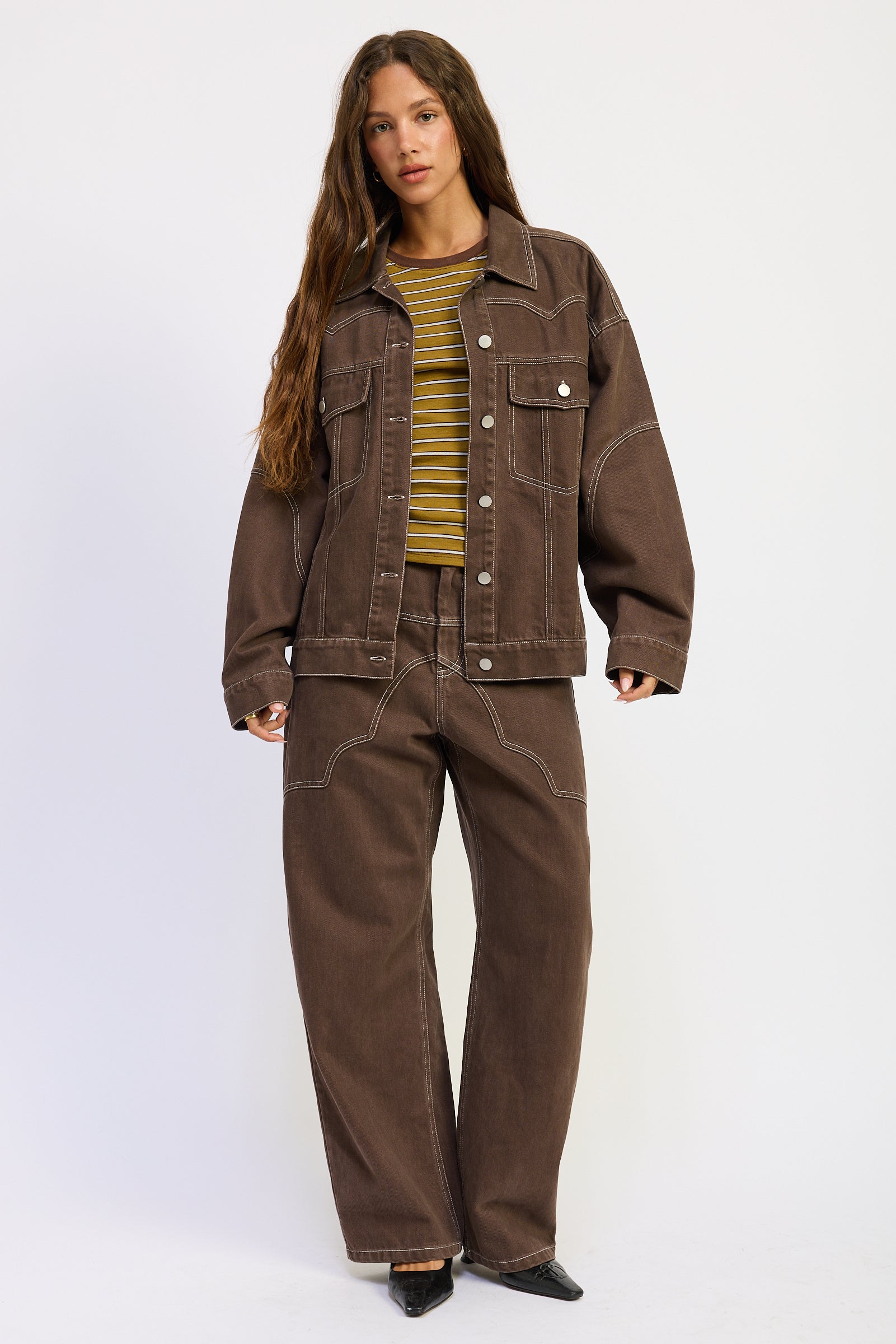 Emory Park | Zofia Oversized Twill Jacket