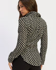 Emory Park | Opaline Black Gingham Button-Up Blouse