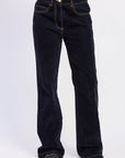 Emory Park Seralyn Low-Rise Wide-Leg Jeans