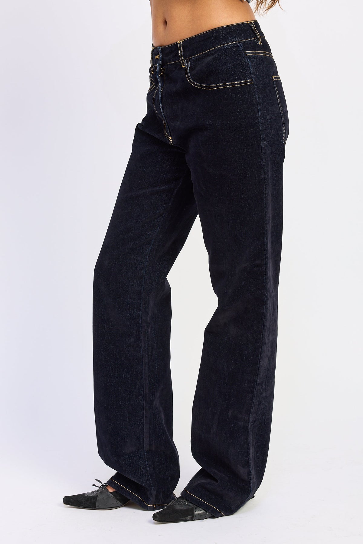Emory Park Seralyn Low-Rise Wide-Leg Jeans