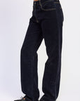 Emory Park Seralyn Low-Rise Wide-Leg Jeans