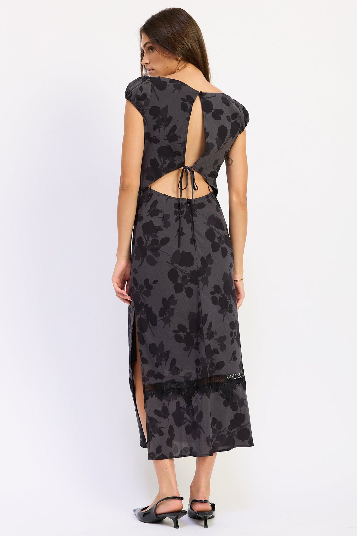 Emory Park Keziah Floral Maxi Dress – Black