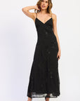 Emory Park Arlet Romantic Black Maxi Dress