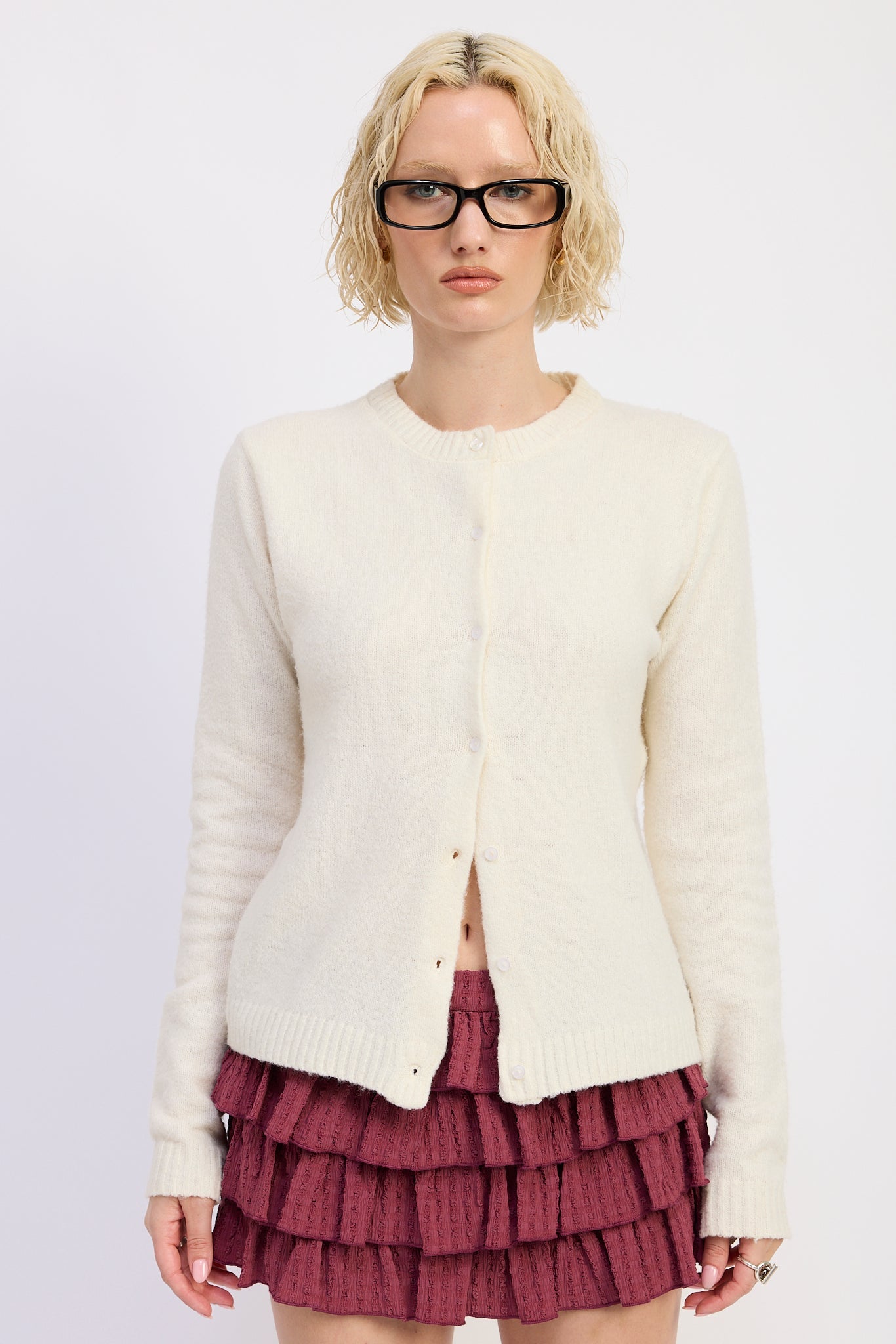 Emory Park | Kaia Soft Knit Button-Up Cardigan
