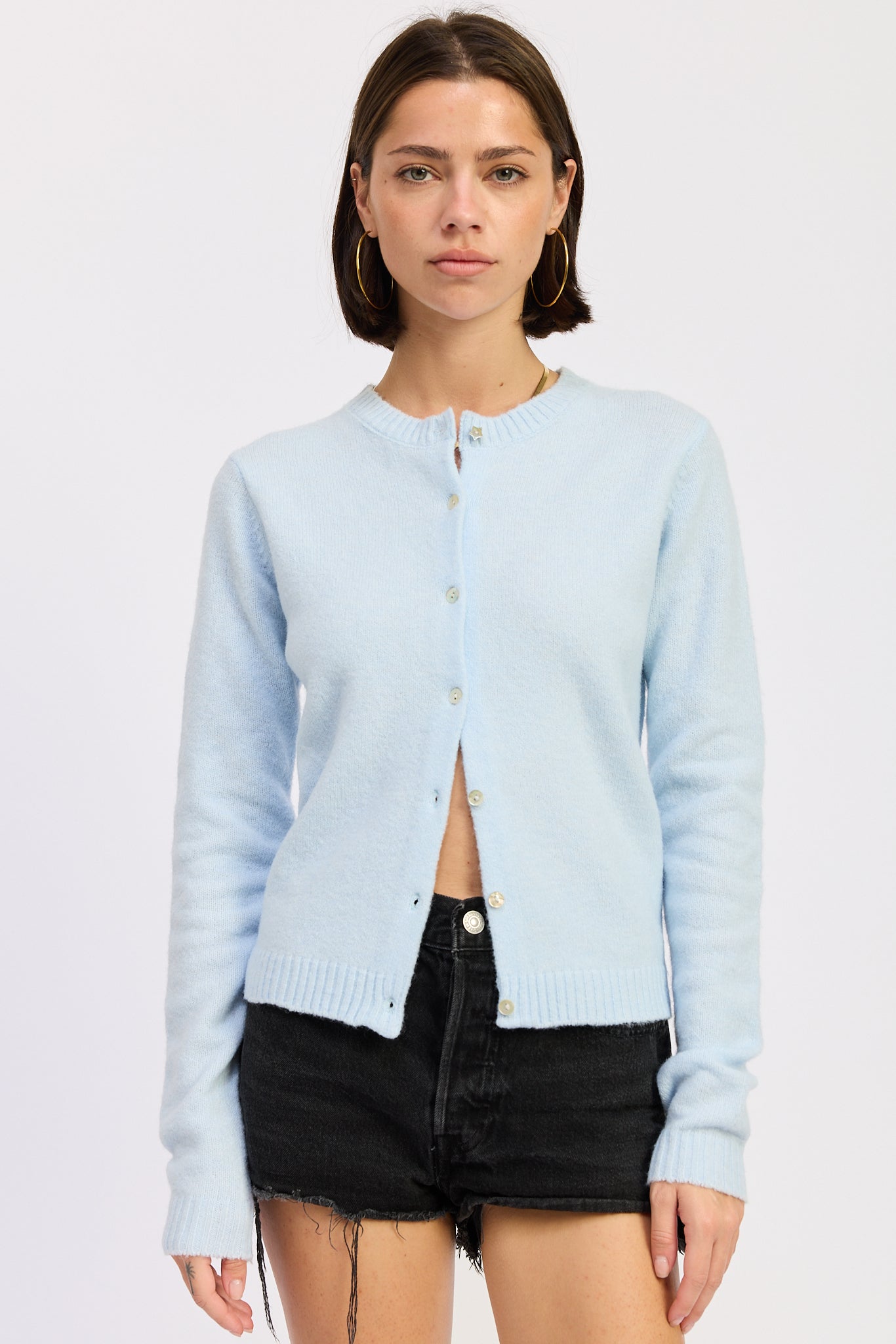 Emory Park | Kaia Soft Knit Button-Up Cardigan