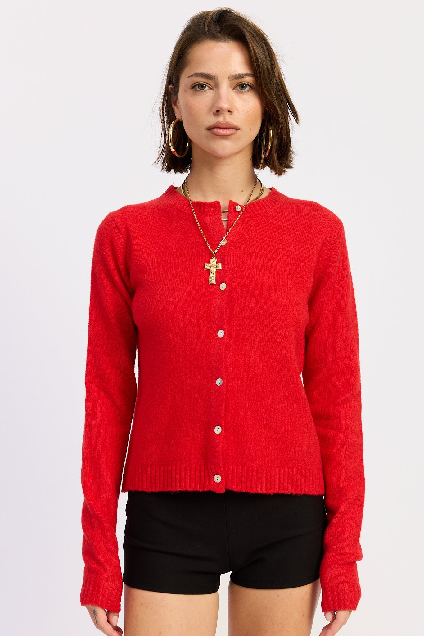 Emory Park | Kaia Soft Knit Button-Up Cardigan