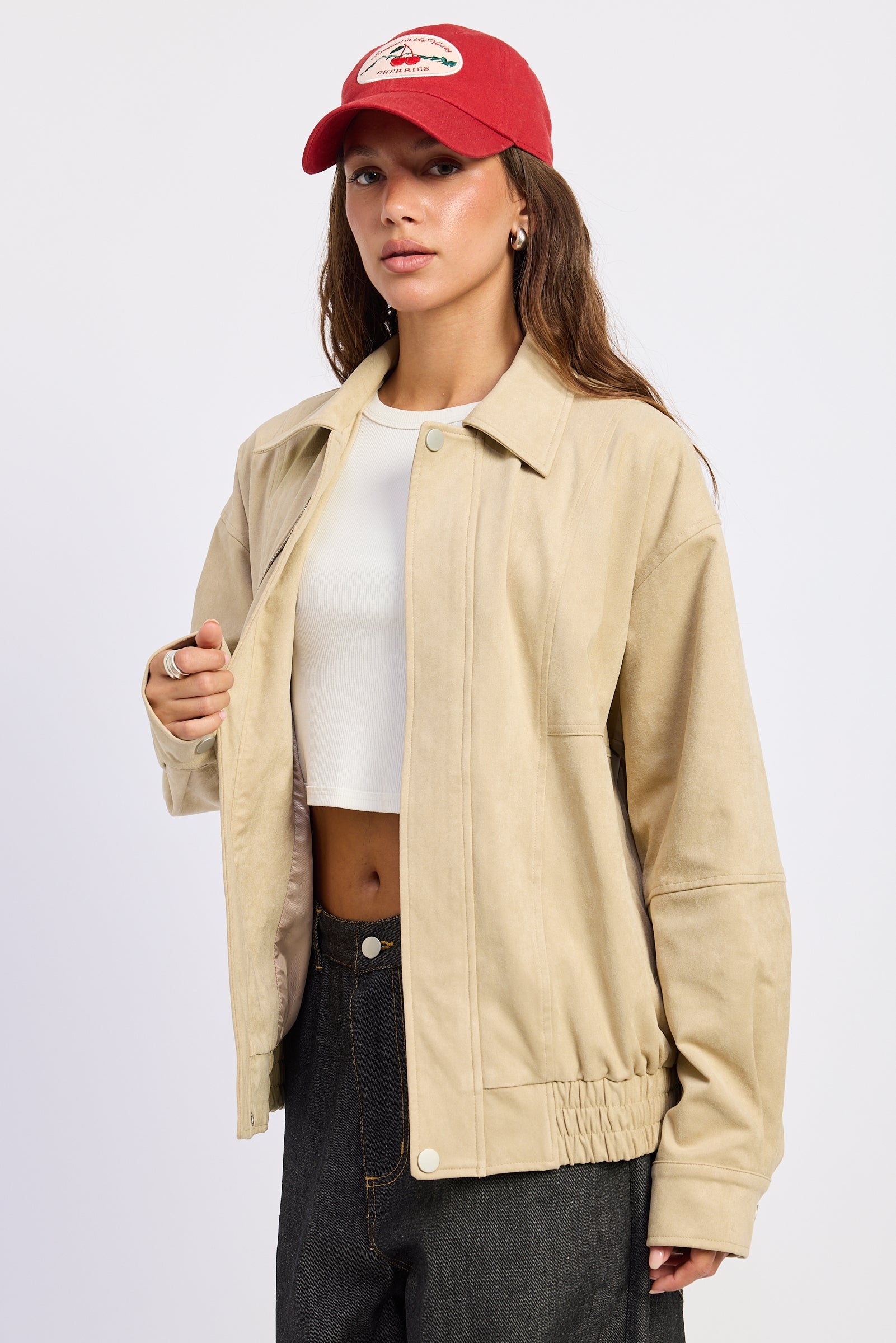 Journey Suede Bomber Jacket