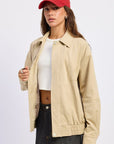 Journey Suede Bomber Jacket