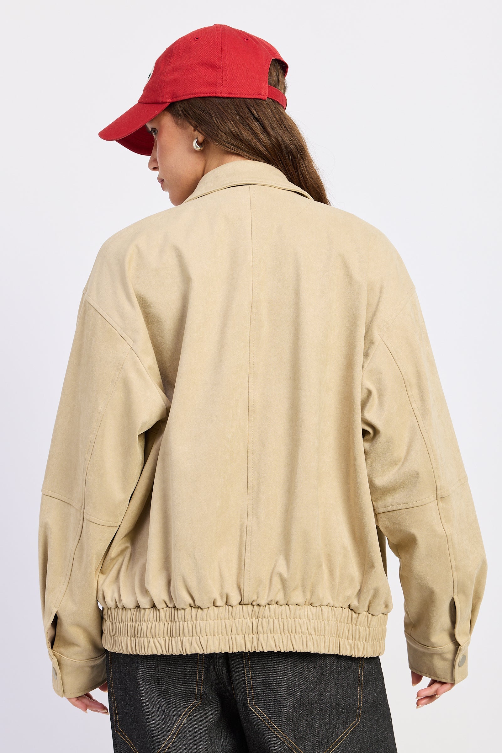 Journey Suede Bomber Jacket