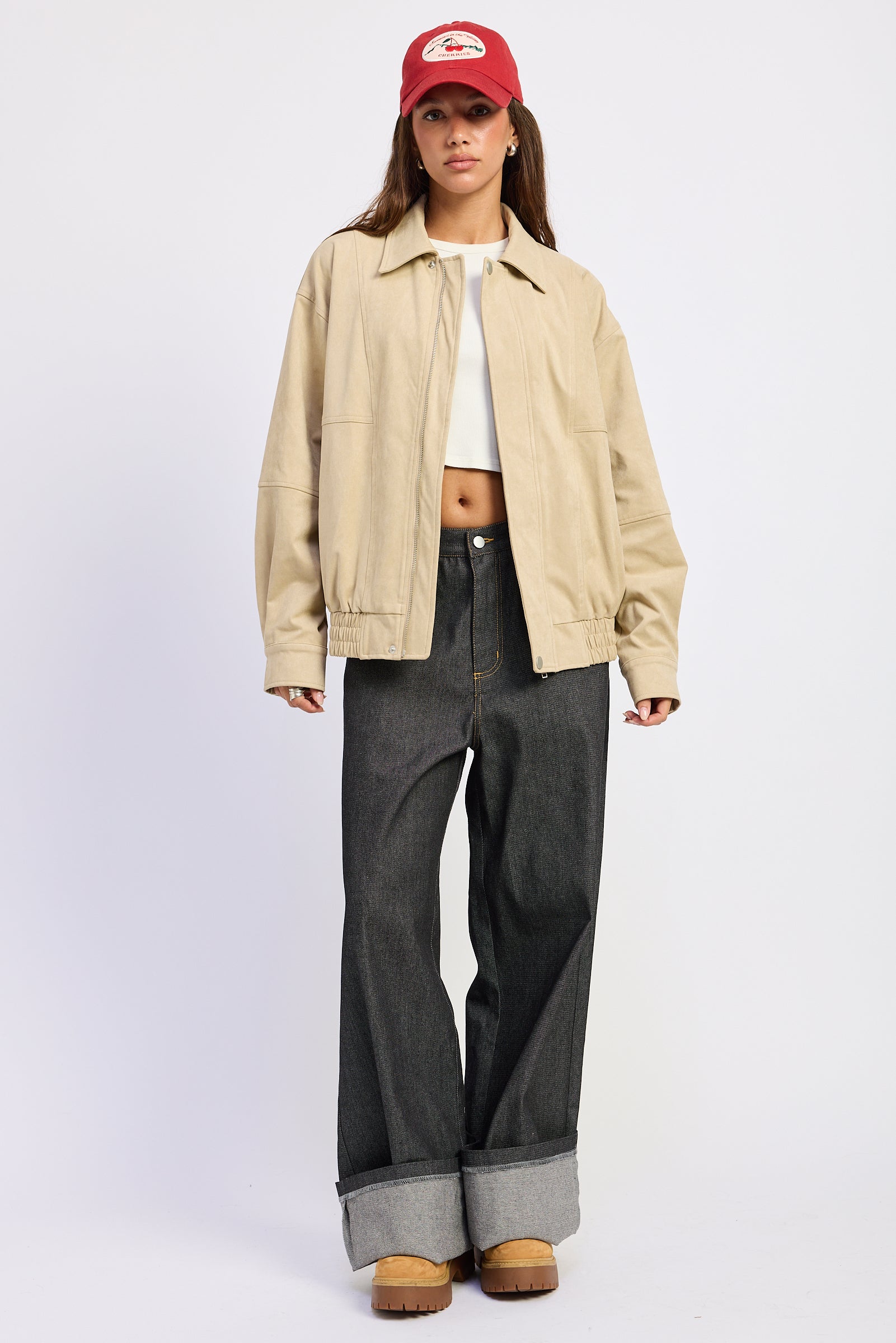 Journey Suede Bomber Jacket