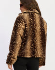 Emory Park | Zella Fawn Print Faux Fur Jacket