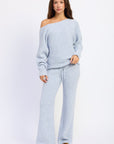 Emory Park Inez Off-Shoulder Ribbed Sweater