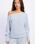 Emory Park Inez Off-Shoulder Ribbed Sweater