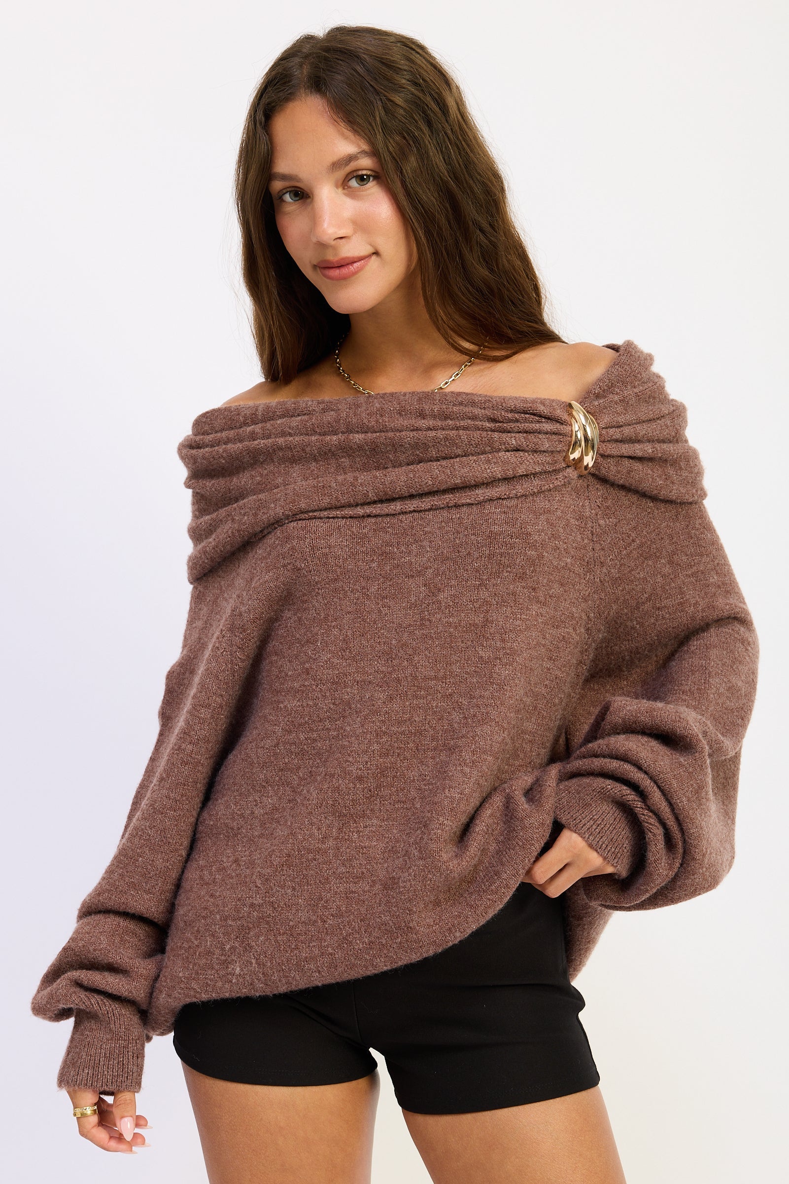 Emory Park | Nadia Off-Shoulder Sweater