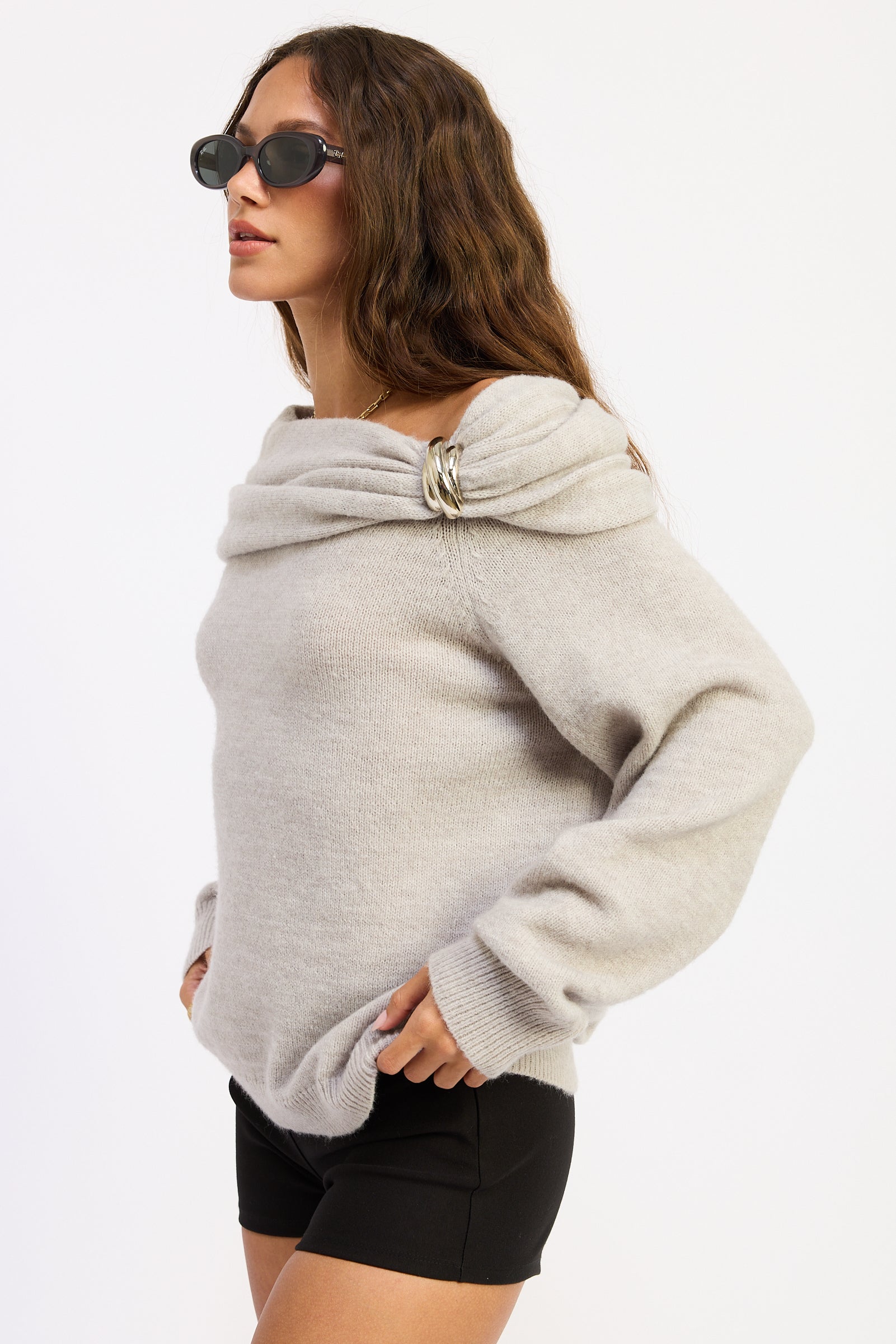 Emory Park | Nadia Off-Shoulder Sweater