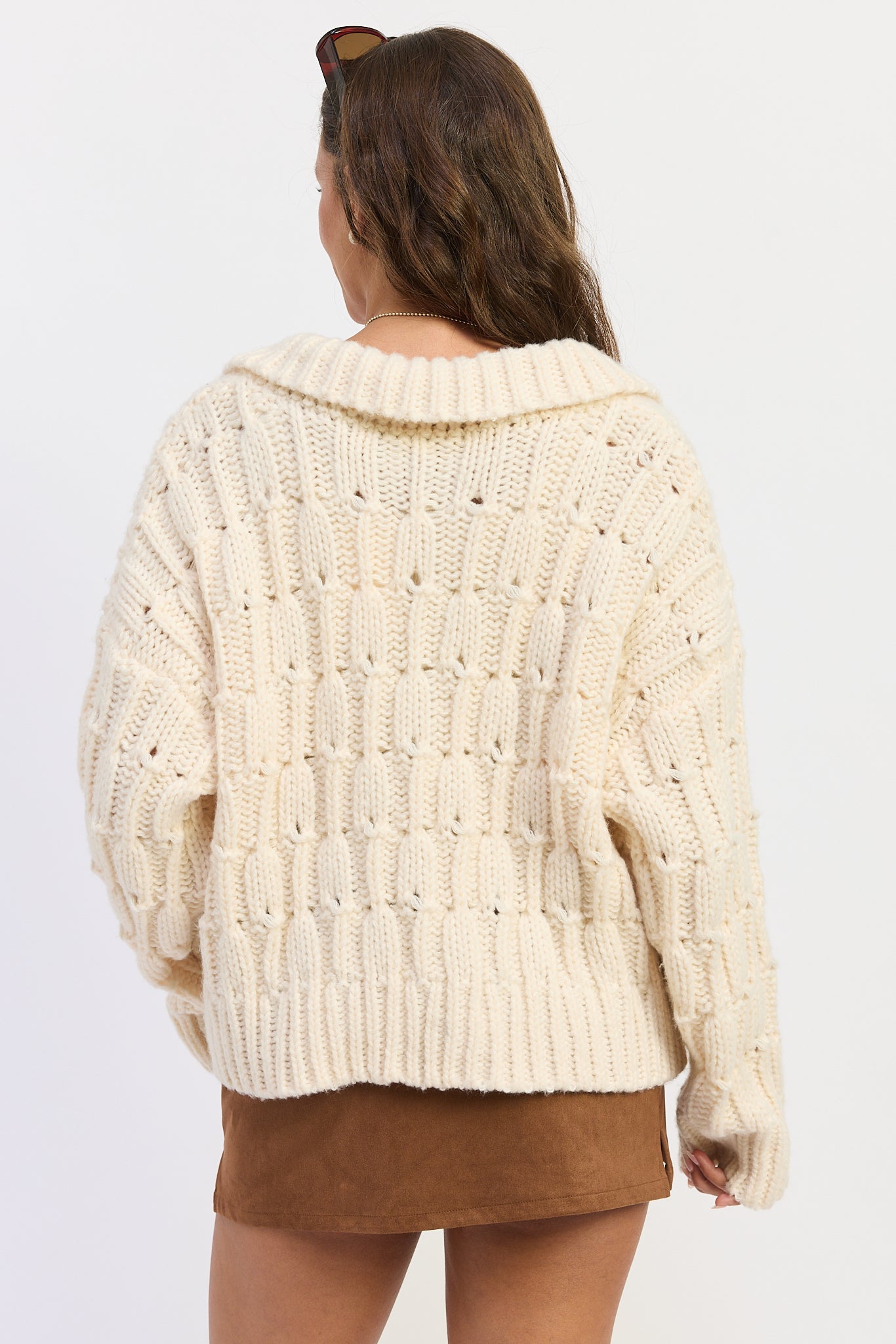 Emory Park | Fallon Cottage Cable Knit Sweater