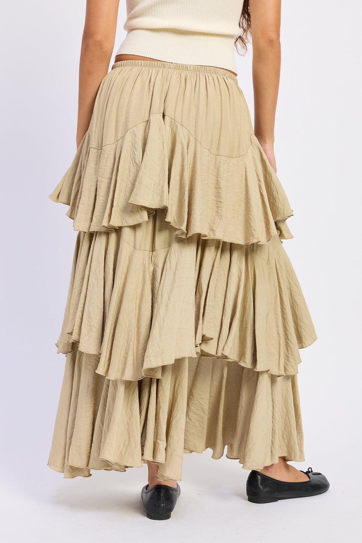 Emory Park Cambria Tiered Chiffon Maxi Skirt