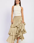 Emory Park Cambria Tiered Chiffon Maxi Skirt