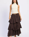 Emory Park Cambria Tiered Chiffon Maxi Skirt