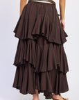 Emory Park Cambria Tiered Chiffon Maxi Skirt