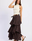 Emory Park Cambria Tiered Chiffon Maxi Skirt