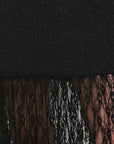 Flying Tomato Midnight Shimmer Black Lace Maxi Dress