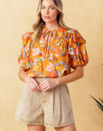 Flying Tomato Total Frill Woven Top