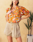 Flying Tomato Total Frill Woven Top