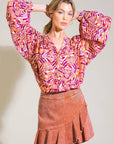 Flying Tomato Urban Elegance Woven Top