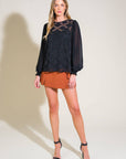 Flying Tomato Weekend Wanderer Woven Top