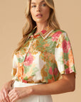 Flying Tomato All Eyes On Me Woven Top