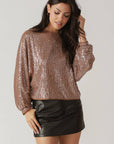 Flying Tomato Going Out Again Sequin Top