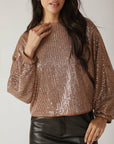 Flying Tomato Going Out Again Sequin Top