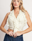 Ballet Muse Woven Lace Top