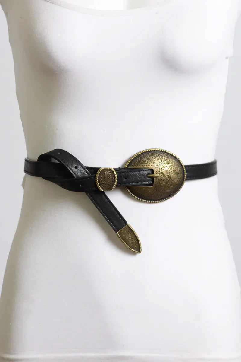 Vintage Oval Buckle Belt