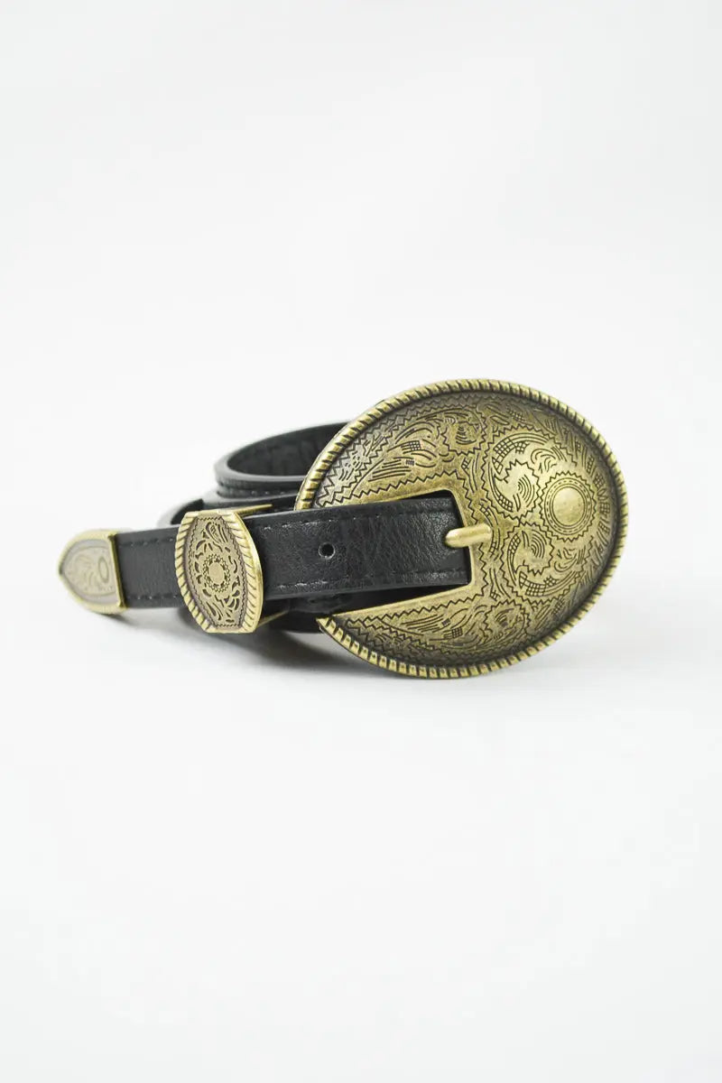 Vintage Oval Buckle Belt