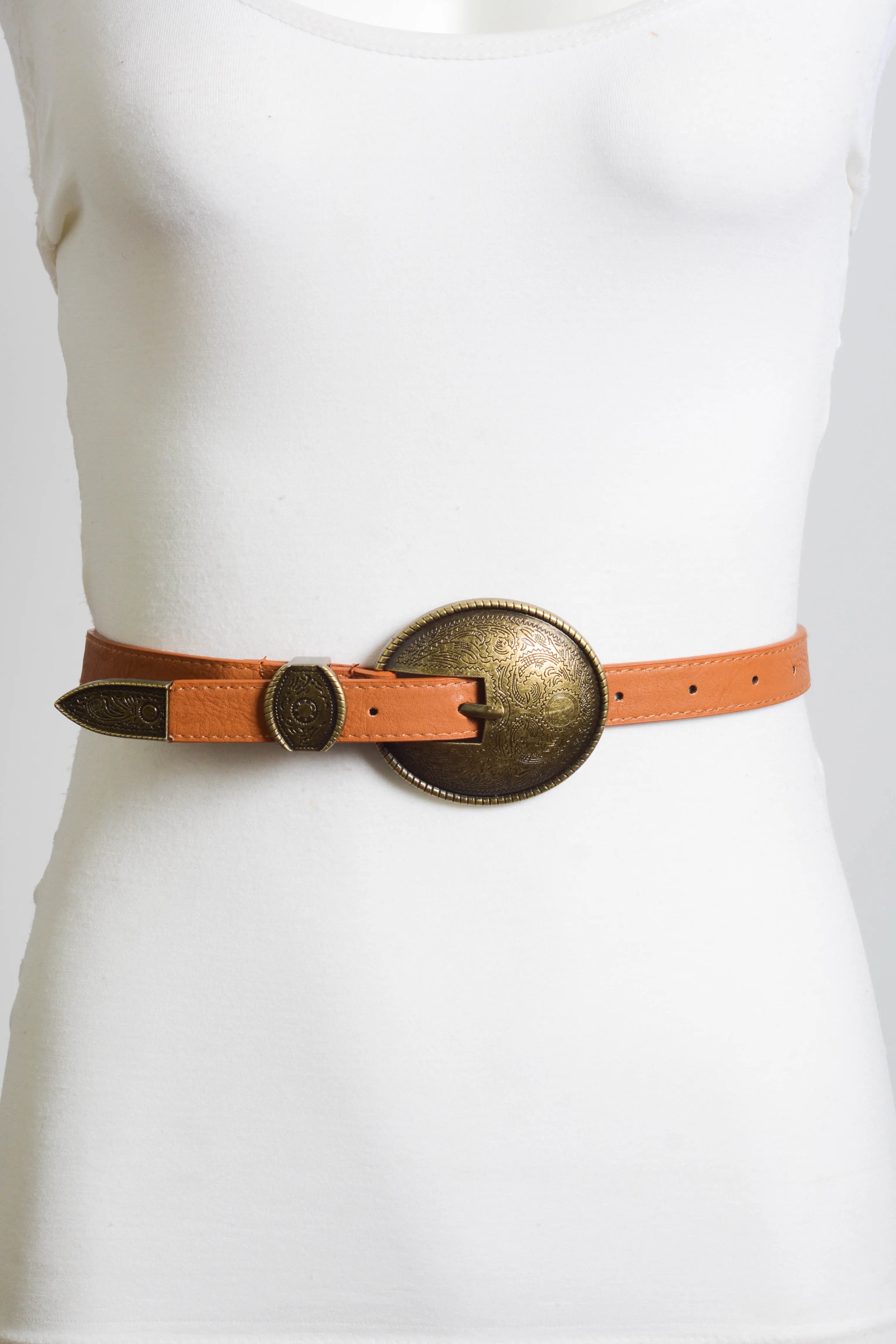 Vintage Oval Buckle Belt