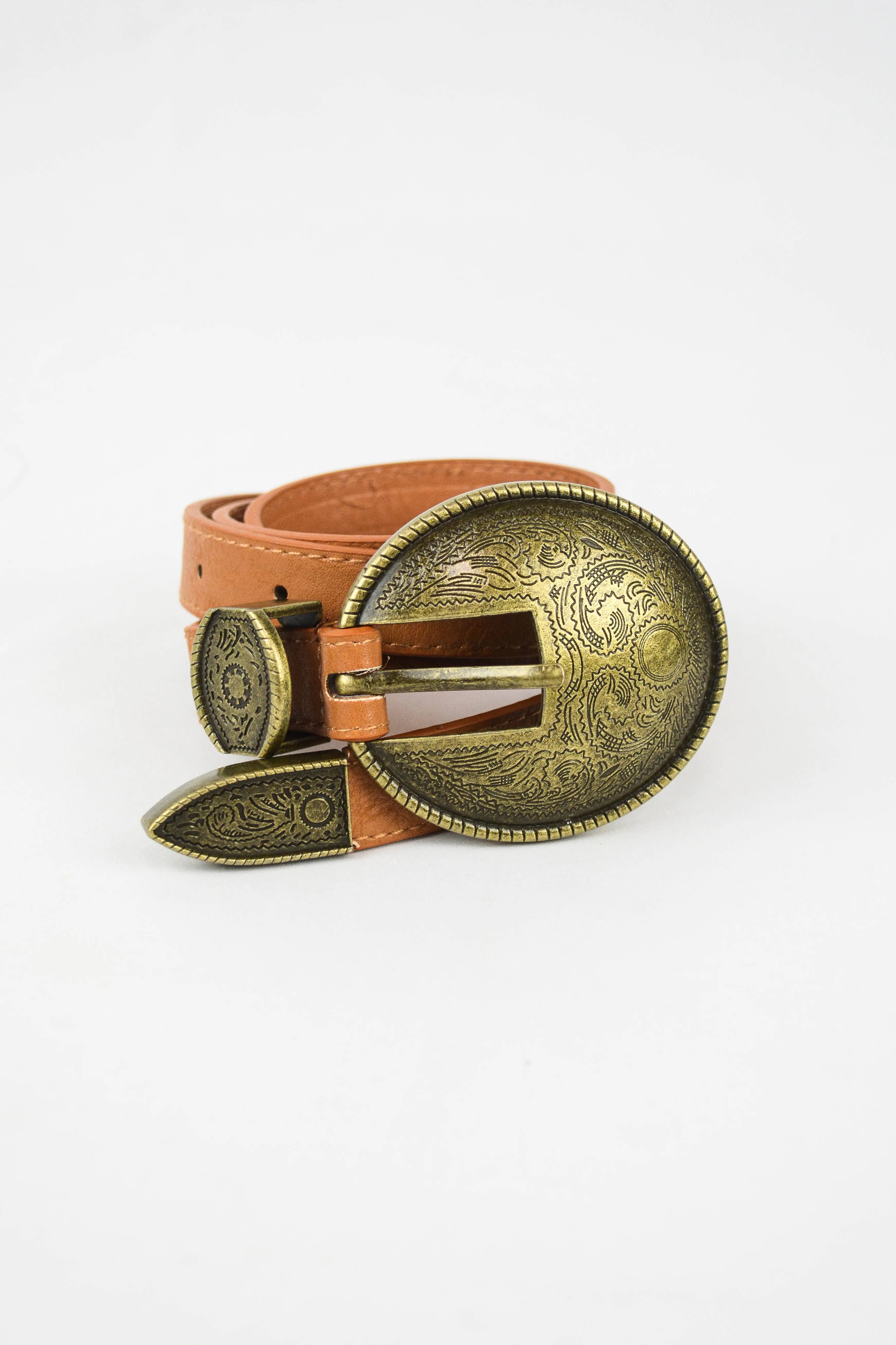Vintage Oval Buckle Belt