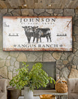 Personalized Angus Ranch Sign II