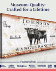 Personalized Angus Ranch Sign II