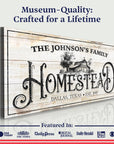 Vintage Farmhouse Homestead Sign