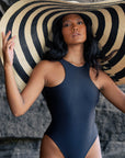 JUPITER Open-back Recycled One-piece Swimsuit in Black - My Pampered Life Seattle