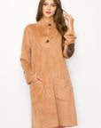 Aria Stretch Suede Dress