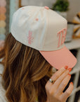 TEACH - Pink Vintage Trucker Hat