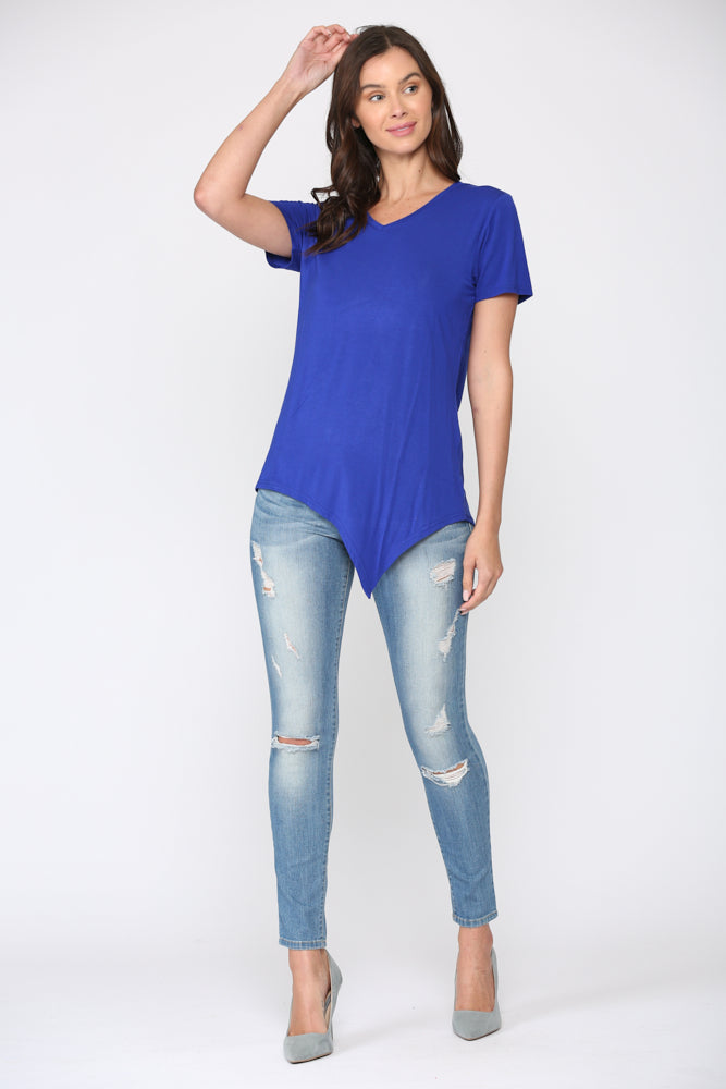 Kendall Modal Knit V Neck Top