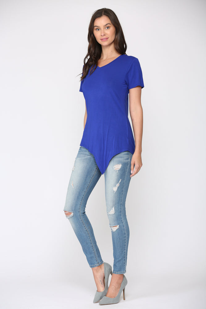 Kendall Modal Knit V Neck Top